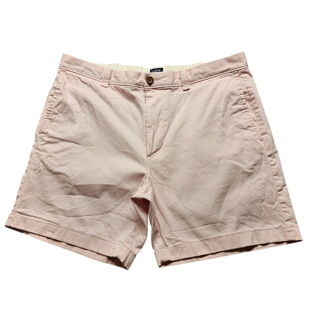 J.Crew‎ Mens 7 Inch Inseam Re-Imagined Chino Shorts Pink Size 35